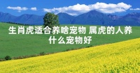 生肖虎适合养啥宠物 属虎的人养什么宠物好