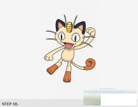 神奇宝贝喵喵简笔画彩色 简笔画图片大全