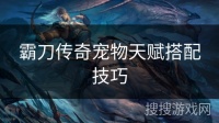霸刀传奇宠物天赋搭配技巧