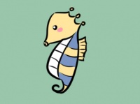 可爱的海马简笔画要怎么画
