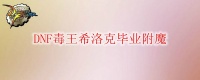 DNF毒王希洛克毕业附魔怎么选