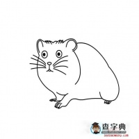 鼹鼠简笔画的画法