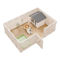 给爱犬一个安全舒适的空间——爪墅室内自由组合宠物围栏