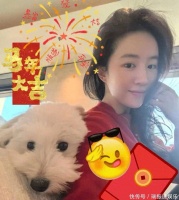 刘亦菲发布训狗视频，素颜亮相毫无女神架子，面对宠物瞬间变萌音