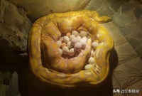 合肥动物园薰衣草网纹蟒产蛋了！一次产下47枚，真厉害