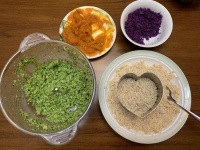 【步骤图】狗狗彩虹蛋糕简单健康的做法