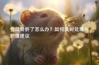 仓鼠骨折了怎么办？如何及时处理与护理建议