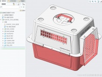 宠物狗手提笼子stp三维图