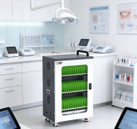 社区宠物生活馆平板充电柜：防毛防水，适配宠物洗护美容场景