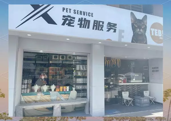 社区街边宠物寄养宠物店门头